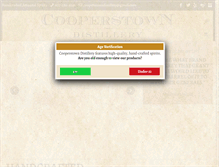 Tablet Screenshot of cooperstowndistillery.com